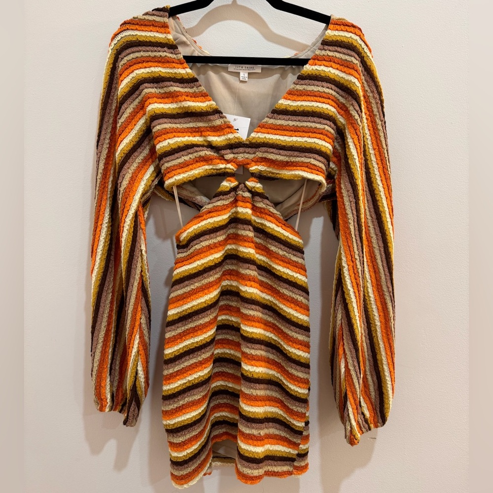 12th Tribe Striped Knit Dress